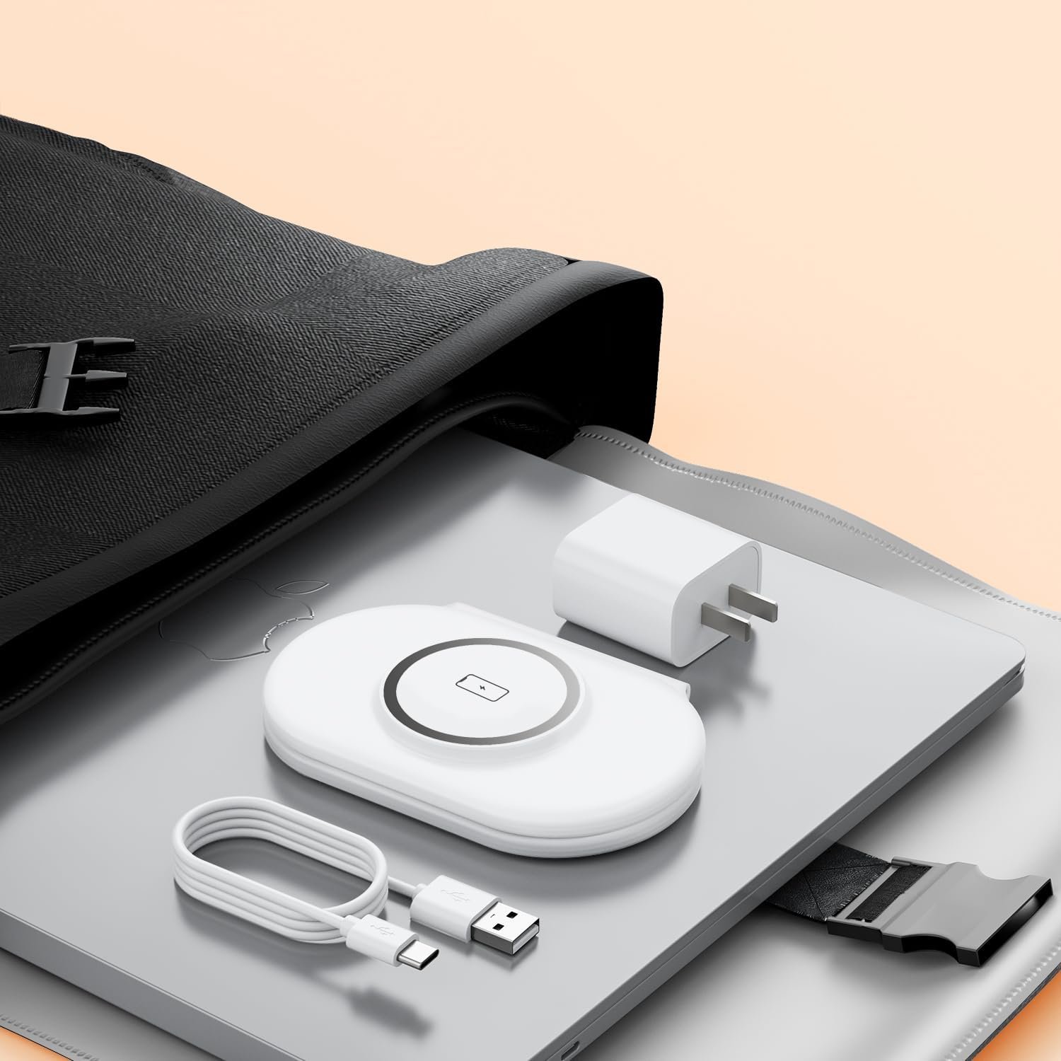 2025 Latest Magnetic Wireless Charger for iPhone: 3 in 1 Travel Charging Station for Devices for iPhone 16 15 14 13 12 Pro Max Plus-Foldable Charging Pad for Apple Watch Series & Air pods 4 3 2 Pro - Image 9