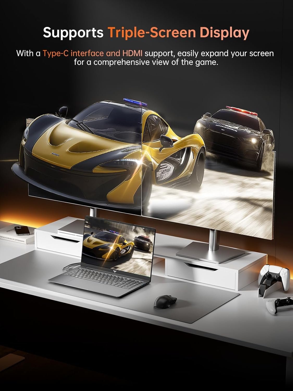 2025 Gaming Laptop, Laptop with AMD Ryzen 7 5700U (8C/16T, Up to 4.3GHz), 16GB RAM 512GB NVMe SSD Laptop Computer, Radeon RX Vega 8 Graphics, 16.1-inch FHD Display, WiFi 6, 53Wh Battery, Backlit KB - Image 7