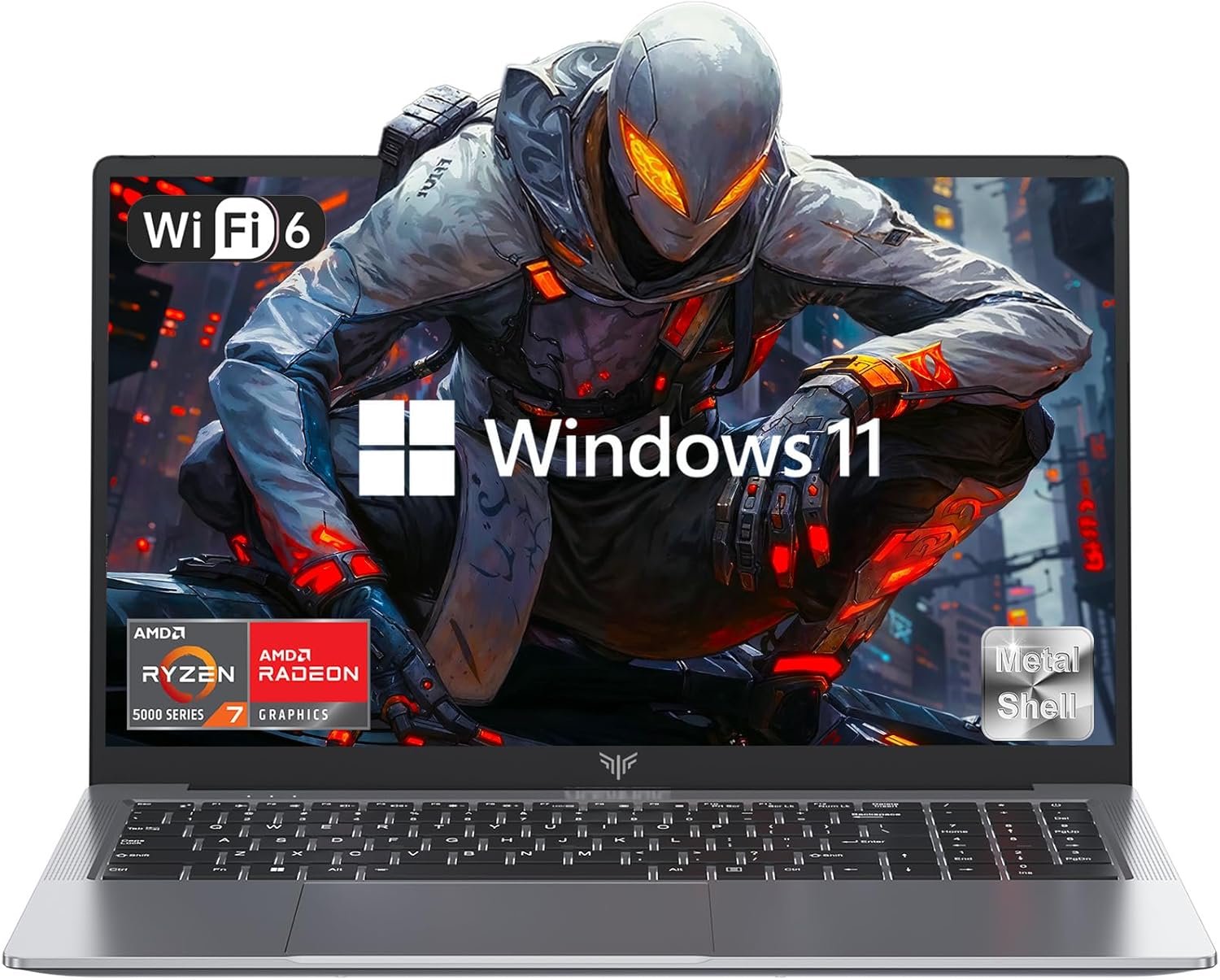 2025 Gaming Laptop, Laptop with AMD Ryzen 7 5700U (8C/16T, Up to 4.3GHz), 16GB RAM 512GB NVMe SSD Laptop Computer, Radeon RX Vega 8 Graphics, 16.1-inch FHD Display, WiFi 6, 53Wh Battery, Backlit KB - Image 4