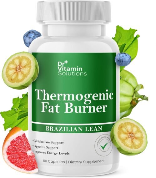 Thermogenic Fat Burner Brazilian Lean, Weight Loss Pills for Women, Waist Trimmer & Supplements for Bloating for Women & Men, 60 Capsules